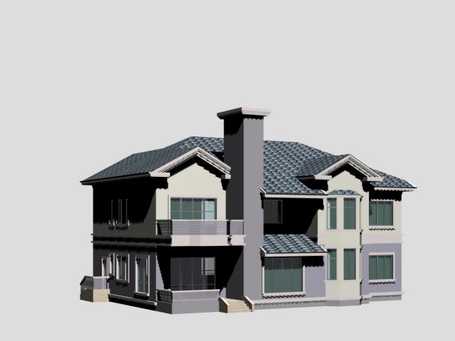 villa 118 3D Model .c4d .max .obj .3ds .fbx .stl .blend 
