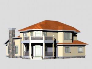 villa 120 3D-Modell