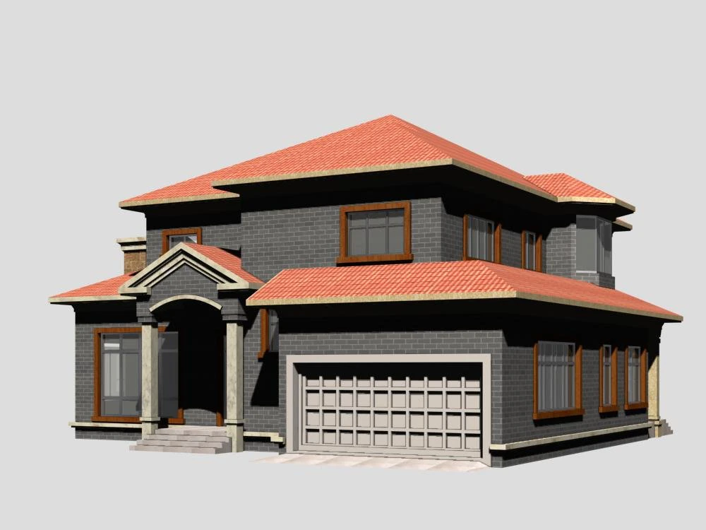 villa 126 3D Model .c4d .max .obj .3ds .fbx .stl .blend 