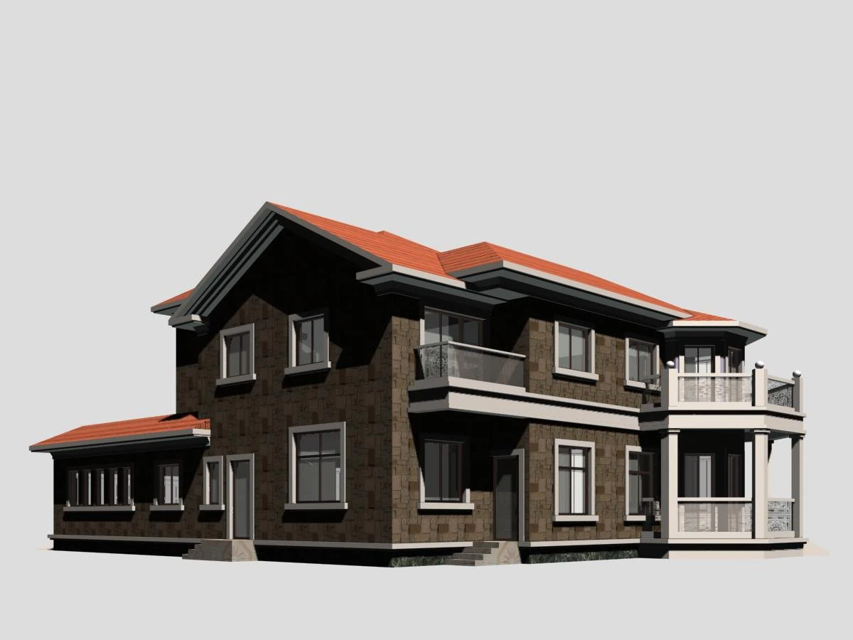 villa 127 3D Model .c4d .max .obj .3ds .fbx .stl .blend