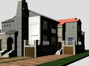 빌라 130 3D 모델