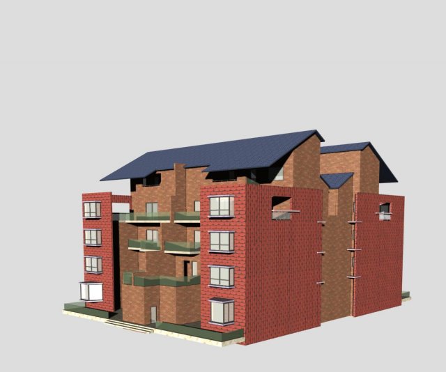 villa 136 3D मॉडल .c4d .max .obj .3ds .fbx .stl .blend 