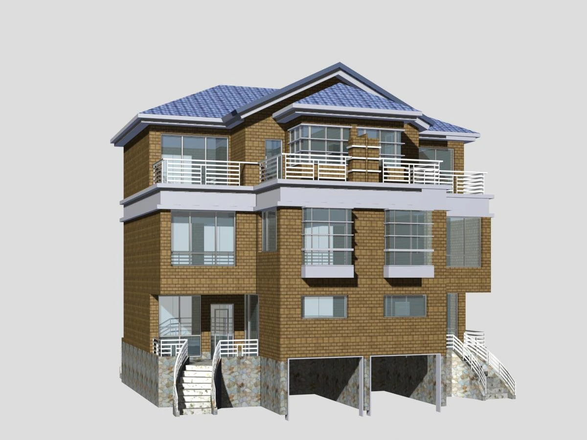 villa 139 3D Model .c4d .max .obj .3ds .fbx .stl .blend 