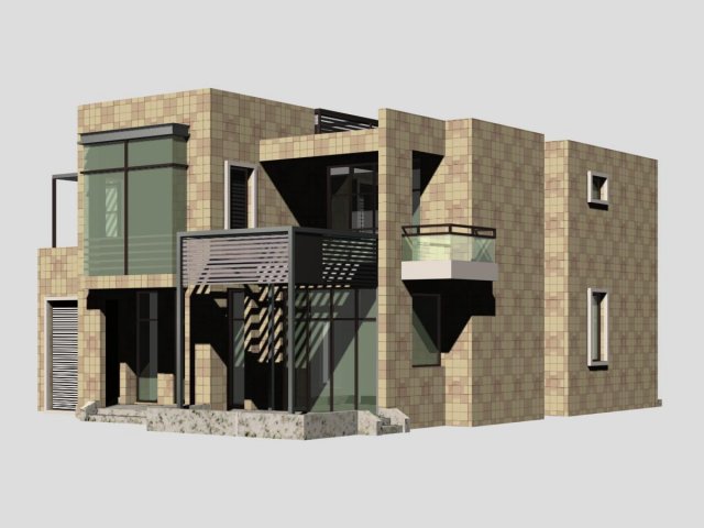villa 147 Modelo 3D .c4d .max .obj .3ds .fbx .stl .blend 