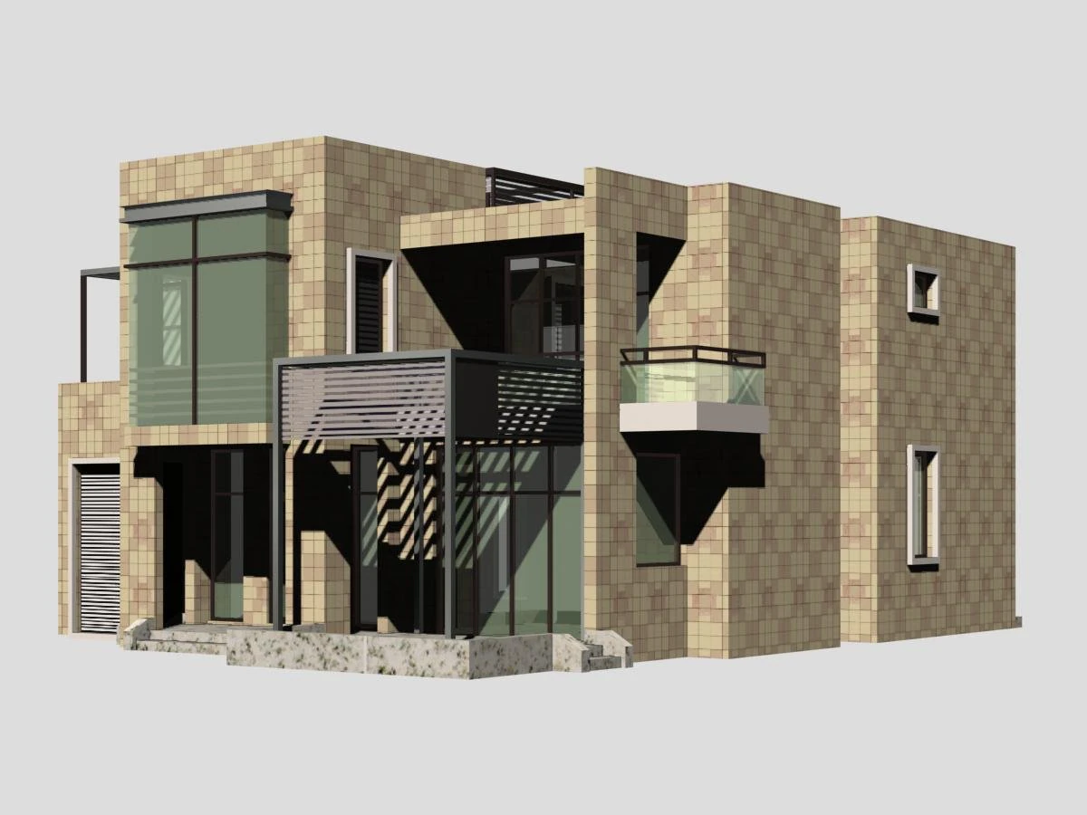 villa 147 3D Model .c4d .max .obj .3ds .fbx .stl .blend 