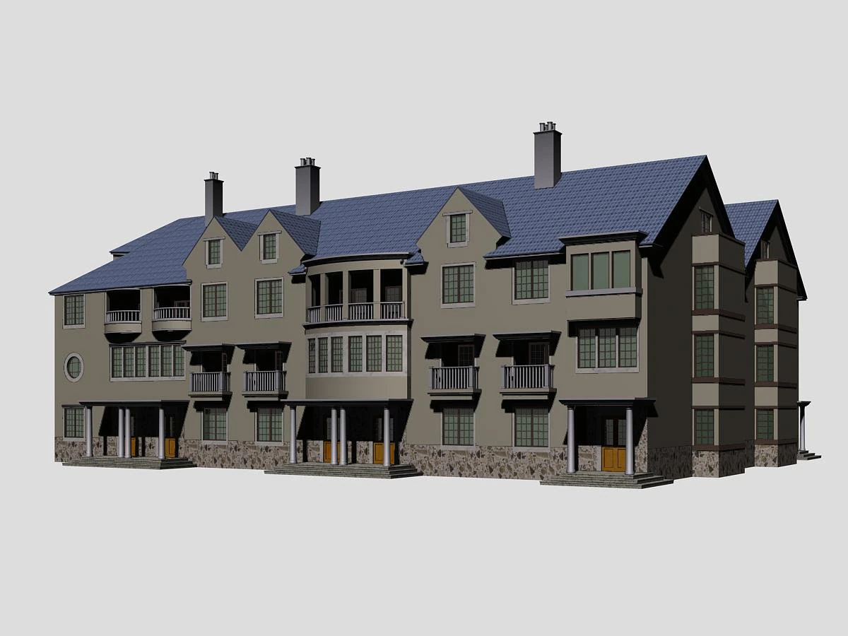 villa 148 3D Model .c4d .max .obj .3ds .fbx .stl .blend 
