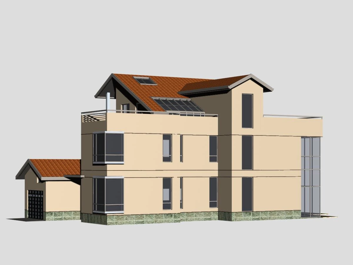 villa 152 3D Model .c4d .max .obj .3ds .fbx .stl .blend 