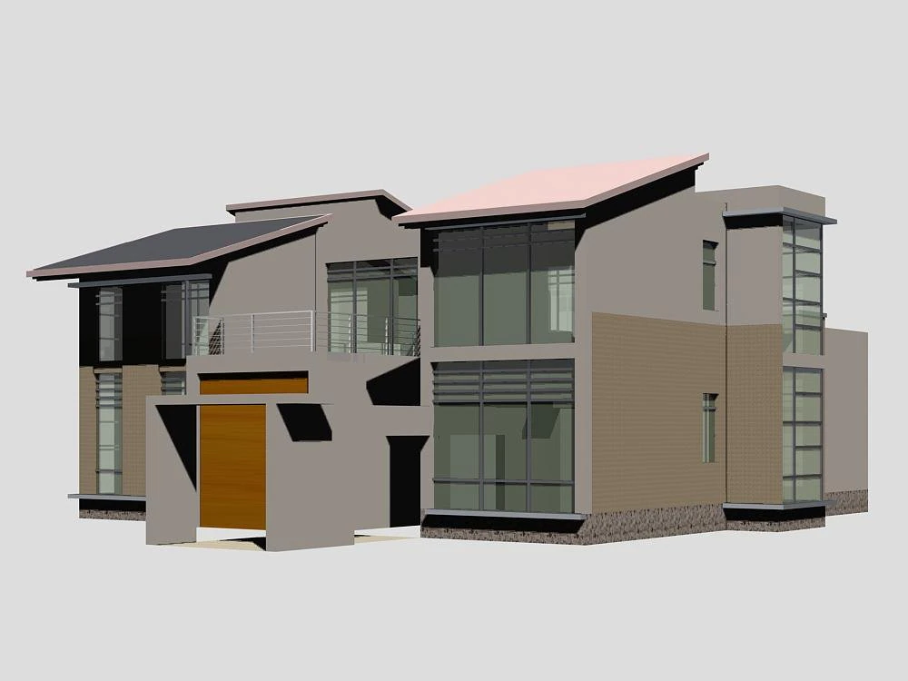 villa 157 3D Model .c4d .max .obj .3ds .fbx .stl .blend 