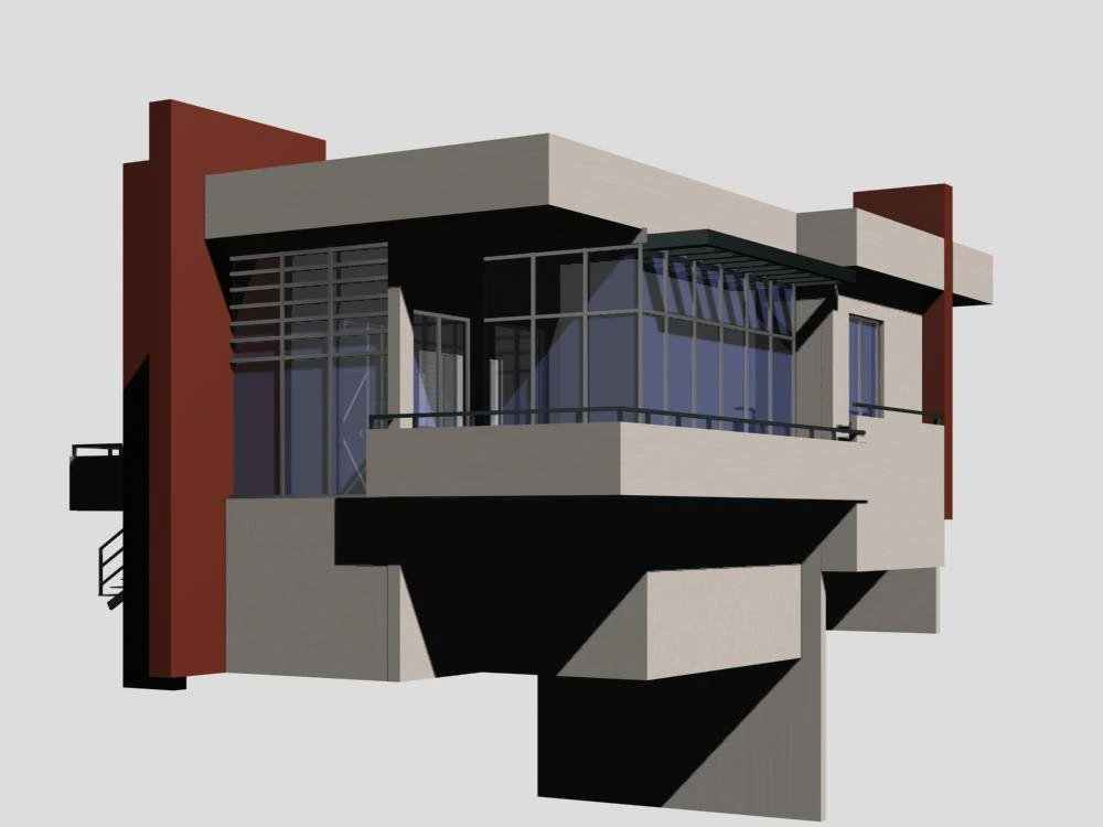 villa 159 3D Model .c4d .max .obj .3ds .fbx .stl .blend 