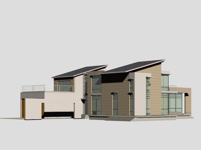 villa 162 3D Model .c4d .max .obj .3ds .fbx .stl .blend 