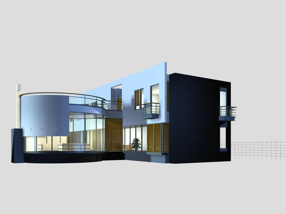 villa 169 3D Model .c4d .max .obj .3ds .fbx .stl .blend 