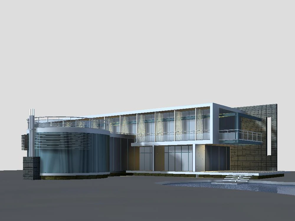 villa 170 3D Model .c4d .max .obj .3ds .fbx .stl .blend 