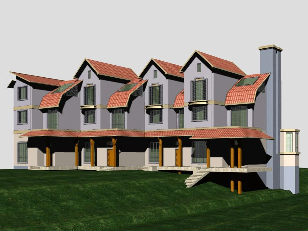 villa 171 3D Model .c4d .max .obj .3ds .fbx .stl .blend 