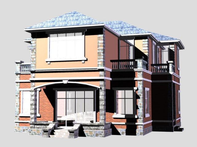 villa 175 3D Model .c4d .max .obj .3ds .fbx .stl .blend 