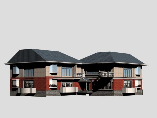 villa 177 3D Model .c4d .max .obj .3ds .fbx .stl .blend 