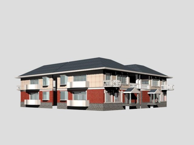 villa 178 3Dモデル .c4d .max .obj .3ds .fbx .stl .blend 