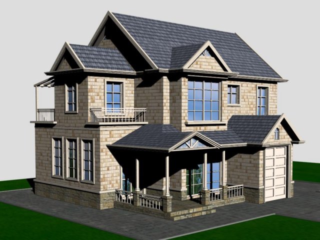 villa 179 Modello 3D .c4d .max .obj .3ds .fbx .stl .blend 