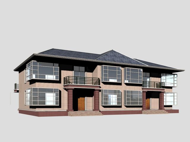 villa 181 3D Model .c4d .max .obj .3ds .fbx .stl .blend