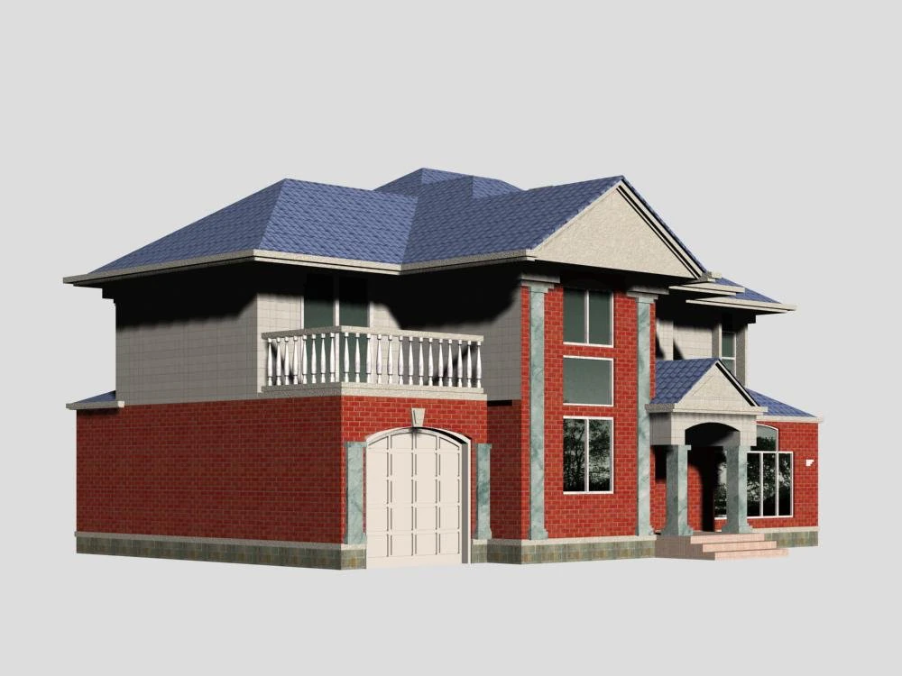 villa 188 3D Model .c4d .max .obj .3ds .fbx .stl .blend 
