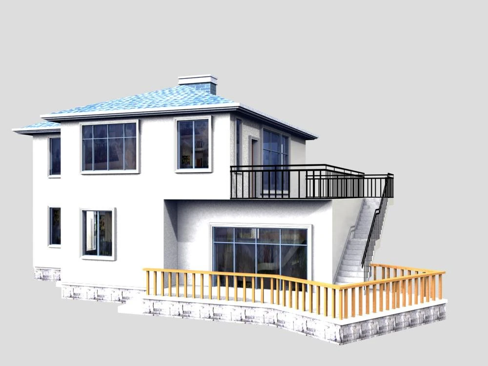 villa 191 3D Model .c4d .max .obj .3ds .fbx .stl .blend 