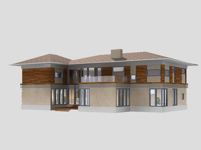 villa 197 3D 모델 .c4d .max .obj .3ds .fbx .stl .blend 