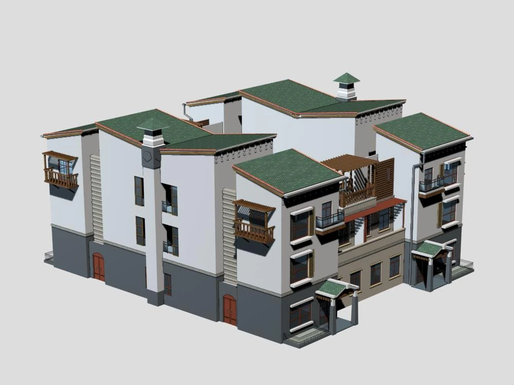 vila 198 Modelo 3D .c4d .max .obj .3ds .fbx .stl .blend 