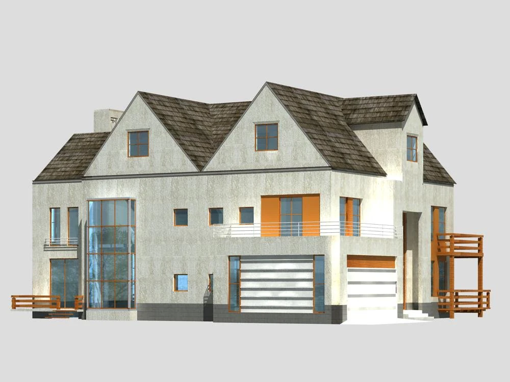 villa 200 3D Model .c4d .max .obj .3ds .fbx .stl .blend