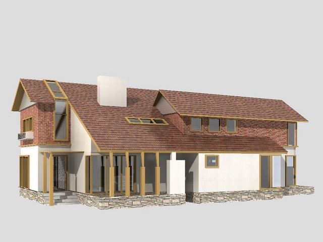 villa 202 Model 3D .c4d .max .obj .3ds .fbx .stl .blend 