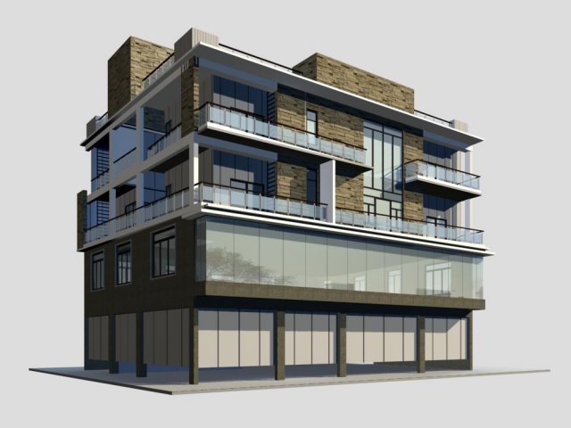 villa 207 3D Model .c4d .max .obj .3ds .fbx .stl .blend