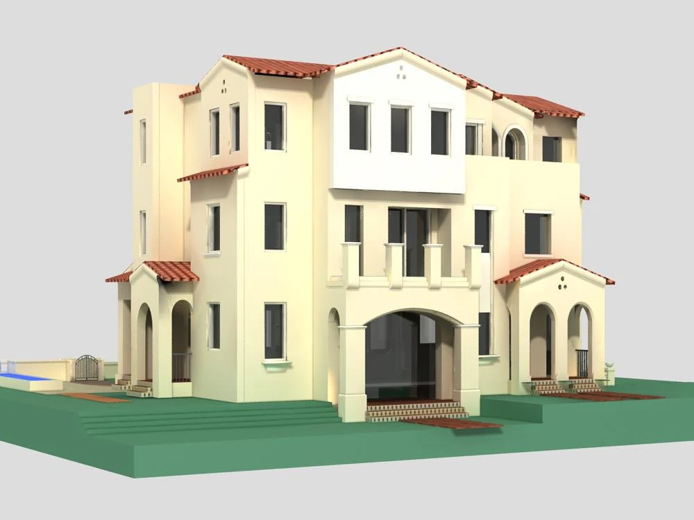 villa 211 Modello 3D .c4d .max .obj .3ds .fbx .stl .blend 