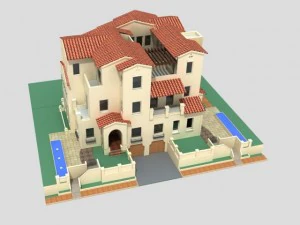 villa 211 Modello 3D