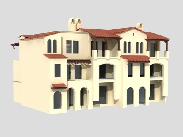 villa 212 3D मॉडल .c4d .max .obj .3ds .fbx .stl .blend 