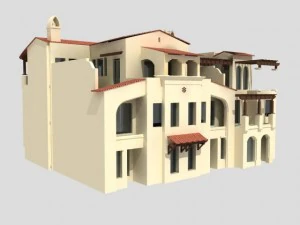 villa 212 Modello 3D