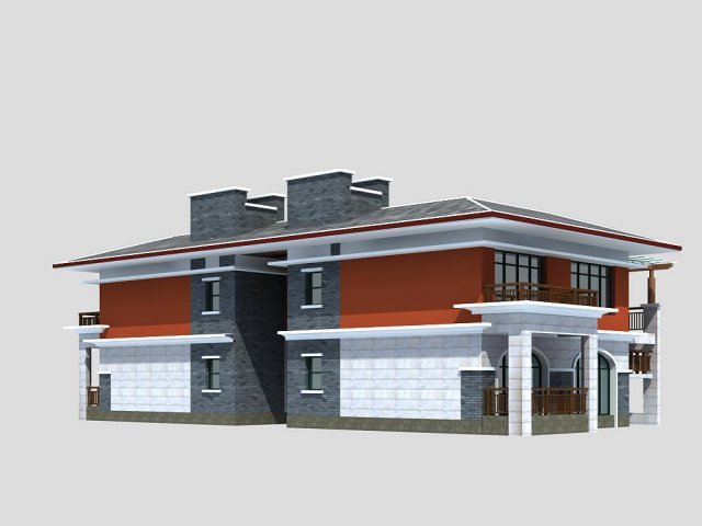 villa 223 3D मॉडल .c4d .max .obj .3ds .fbx .stl .blend 