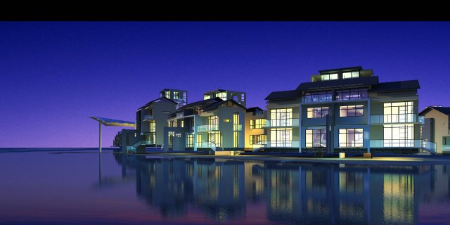 villa 230 3Dモデル .c4d .max .obj .3ds .fbx .stl .blend