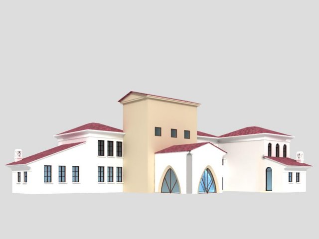 villa 232 3D 모델 .c4d .max .obj .3ds .fbx .stl .blend 