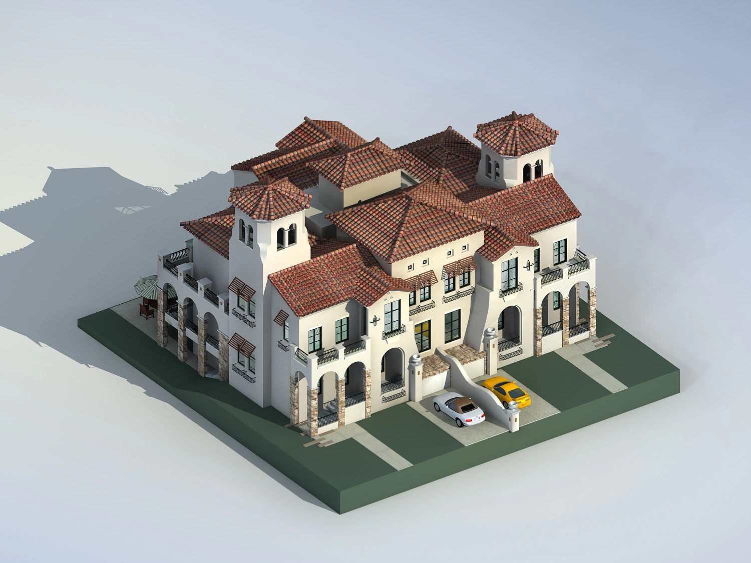ヴィラ 235 3Dモデル .c4d .max .obj .3ds .fbx .stl .blend 