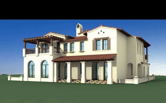 villa 239 3Dモデル .c4d .max .obj .3ds .fbx .stl .blend 