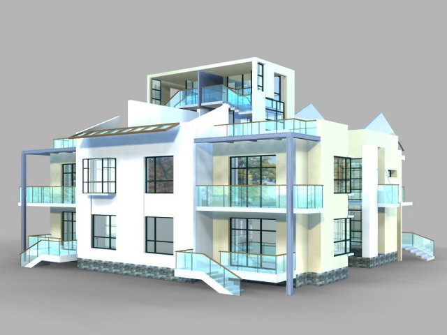 villa 241 Modello 3D .c4d .max .obj .3ds .fbx .stl .blend 