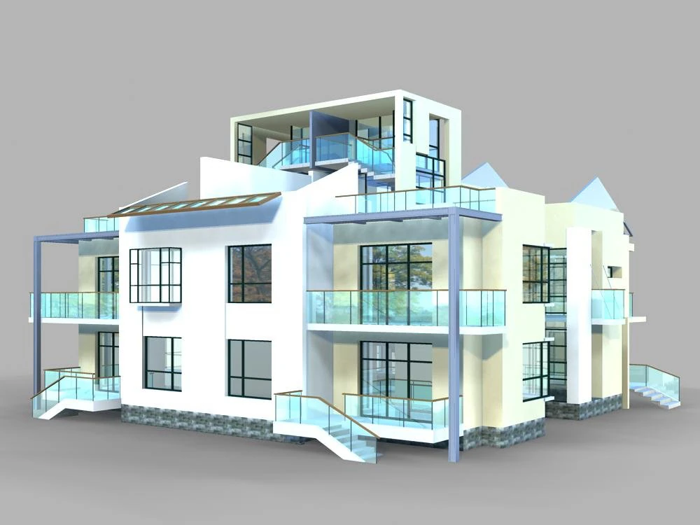 villa241 Modello 3D .c4d .max .obj .3ds .fbx .stl .blend 