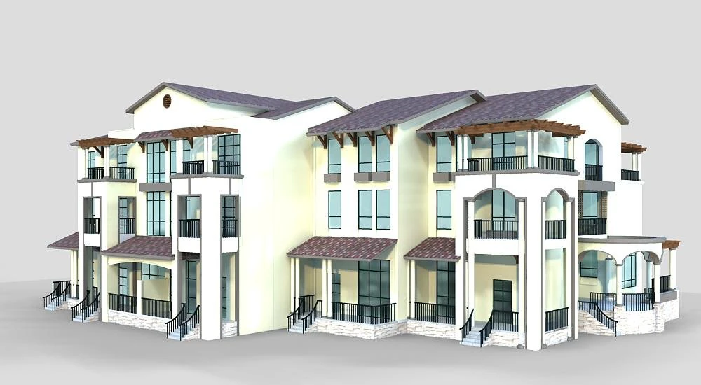 villa 243 3D Model .c4d .max .obj .3ds .fbx .stl .blend 