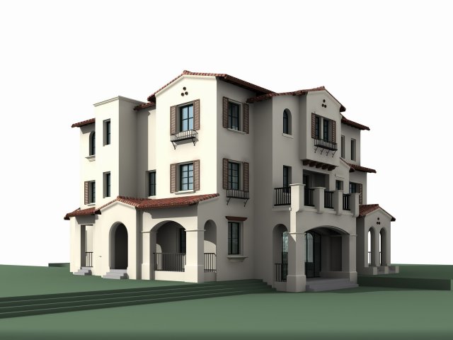villa 253 3D मॉडल .c4d .max .obj .3ds .fbx .stl .blend 