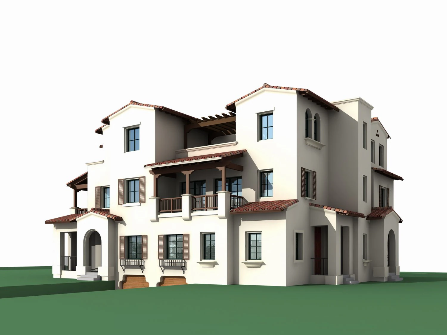 villa 255 3D Model .c4d .max .obj .3ds .fbx .stl .blend 