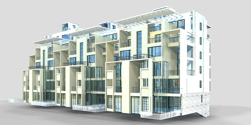 villa 261 3D Model .c4d .max .obj .3ds .fbx .stl .blend 