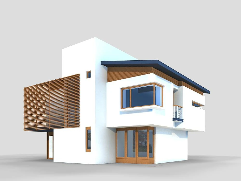 villa 262 3D Model .c4d .max .obj .3ds .fbx .stl .blend