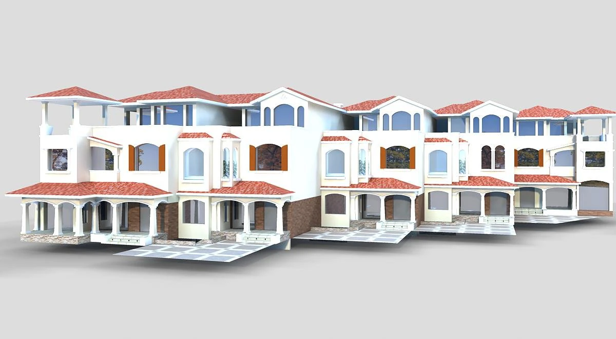 villa 263 3D Model .c4d .max .obj .3ds .fbx .stl .blend 