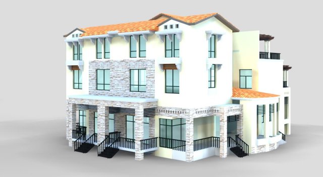 villa 269 Modèle 3D .c4d .max .obj .3ds .fbx .stl .blend 