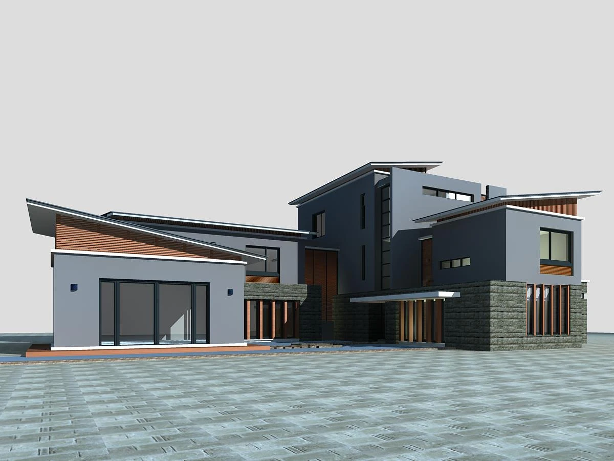 villa 271 3D Model .c4d .max .obj .3ds .fbx .stl .blend