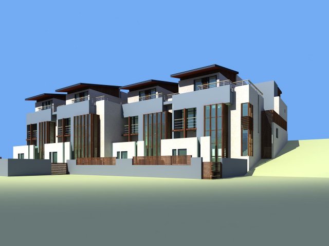 villa 279 3D 模型 .c4d .max .obj .3ds .fbx .stl .blend 