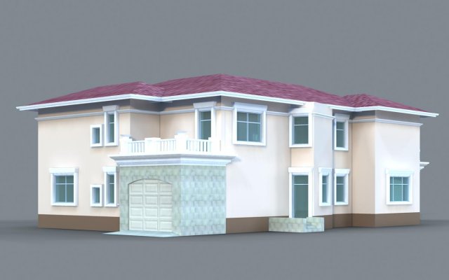 villa 282 3D 模型 .c4d .max .obj .3ds .fbx .stl .blend